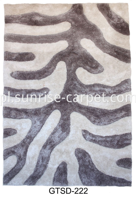 Polyester Shaggy Rug 3d Pattern Gtsd 222